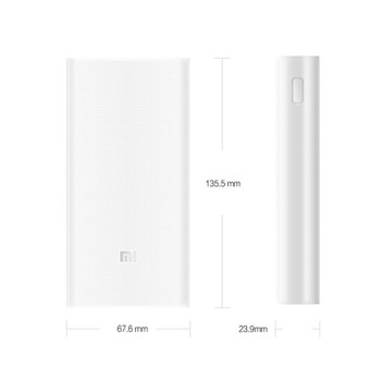 Original Xiaomi Power Bank 20000mAh 2C Portable Charger Support QC3.0 Dual USB Mi External Battery Bank 20000 for Mobile Phones