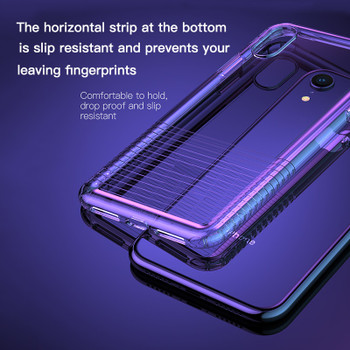 Baseus Gradient Phone Case For iPhone Xs Max Coque Shockproof Soft Silicone Protective Back Cover For iPhone XS X S XR Capinhas