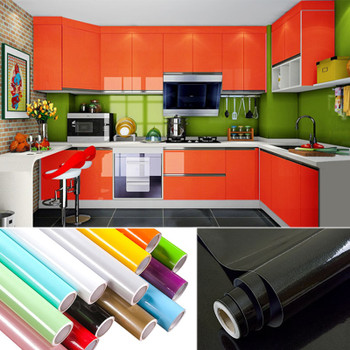 3M/5M/10M paint waterproof decorative film self adhesive wallpaper roll for kitchen furniture sticker home decoration accessorie