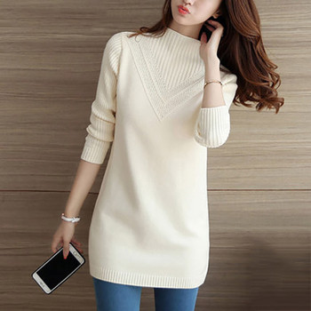 women knitted sweater Autumn winter Fashion Long Sleeve Pullover casual Turtleneck cashmere Elasticity sweater Female Tops LU114