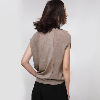 Wool Soft Elastic Sweaters and Pullovers Turtleneck Short Sleeve Spring Autumn Women Cashmere Sweater Female Brand Jumpers