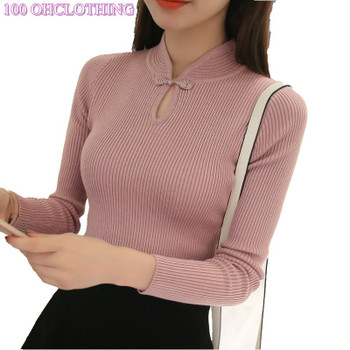 OHCLOTHING Hot 2018 Winter New Fashion Thickened half turtleneck sweater short female thread tight all-match solid new shirt