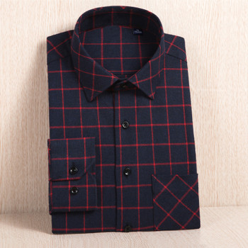 2018 New Men's Plaid Flannel Shirt Plus Size 5XL 6XL Soft Comfortable Spring Male Shirt Business Casual Long-sleeved Shirts