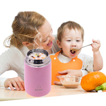 620ML Thermo For Food Jar Stainless Steel Lunchbox Soup Thermal Food Container Warmer Thermos Heated Lunch Box for Kids Children