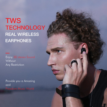 HAVIT TWS Bluetooth Earphone True Wireless Sport Earphone Waterproof Stereo Earbuds With Microphone for Handsfree Calls G1