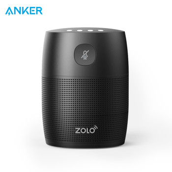 Anker Mojo voice activated speaker with powerful sound Google Assistant Play music personalized help control smart home devices 