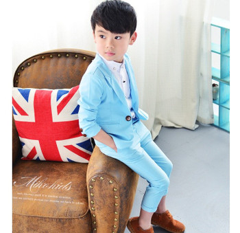 Boys Formal School Suits for Weddings Brand Prince Kids Party Tuxedos Boys Gentlemen Birthday Dress Blazer Pants 2PCS Costume