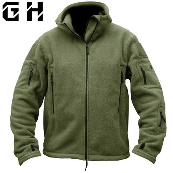 Military Tactical Softshell Fleece Jacket Hooded Winter Men US Army Polartec Sportswear Clothes Warm Coat Casual Jackets