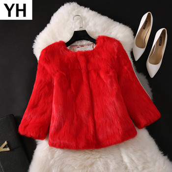 2022 New Lady Real Rabbit Fur Coat Genuine Real Rabbit Fur Jacket Casual Full Pelt 100% Natural Rabbit Fur Waistcoat