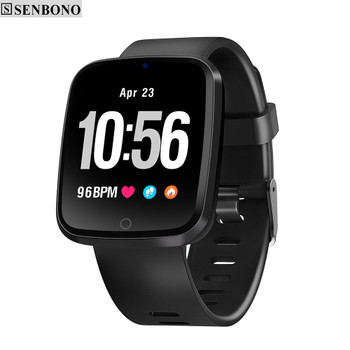 SENBONO V6 Heart Rate Monitor Fitness tracker Blood Oxygen Pressure Smart Band High-definition Screen Weather Forecast Wristband
