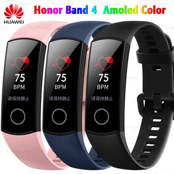 Original Huawei Honor Band 4 Standard Version Smart Wristband Color Screen Touch Pad Heart Rate Sleep Snap Monitor