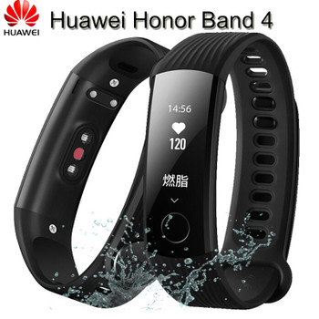 Huawei Honor Band 4 Smart Wristband Standard Version Amoled Color 0.95" Touchscreen Swim Posture Detect Heart Rate Sleep Running