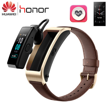 Original Huawei Talkband B5 Smart Bracelet Color Screen Health Pressure Sleep Heart Rate Wristband Wrist Bluetooth Headset 
