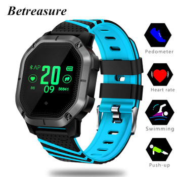 Betreasure K5 Smart Wristband Color Screen Blood Pressure/Heart Rate Monitor Fitness IP68 Waterproof Bluetooth Smart Watch