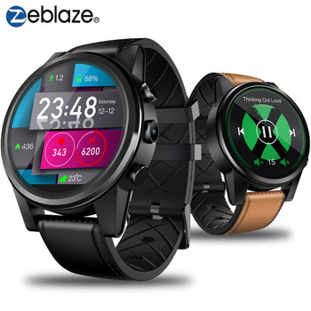 GPS WIFI Smart Watch Men Zeblaze THOR 4 PRO 4G SmartWatch SIM Bluetooth 4.0 16GB+1GB 5MP Camera 1.6 inch Crystal Display 600mAh