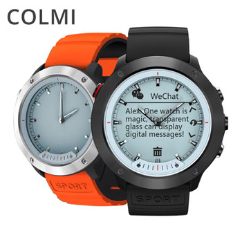 COLMI M5 Smart Watch Transparent Screen Men IP68 Waterproof Heart Rate Monitor Stainless Steel Clock Smartwatch For IOS Android