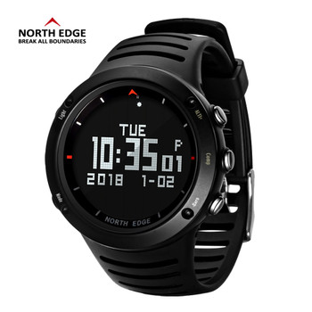 NORTH EDGE Men Sports Watch Altimeter Barometer Compass Thermometer Pedometer Calories Watches Digital Running Climbing Watch