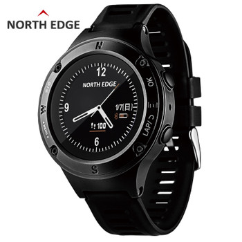 NORTH EDGE Men's Sports GPS watch men Digital watches smartwatch Waterproof  Heart Rate Altimeter Barometer Compass hours Hiking