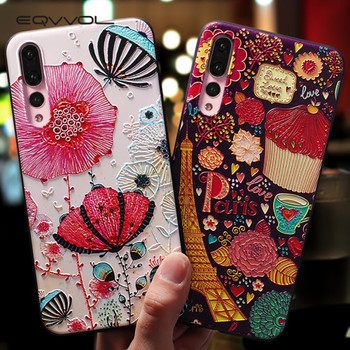 Eqvvol Cute Cartoon Patterned Phone Case For Huawei P20 P10 P9 Lite Pro Cases Ultra-thin TPU Cover For Honor 8 9 10 Lite Mate 10