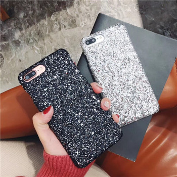 Fashion Sparkle Glitter Phone Case for iphone X 8 7 6 S 6S Plus 5 5S SE Powder Sequins Diamond Cover for iPhone 7 Christmas Gift