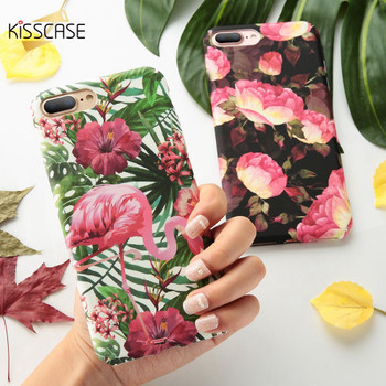 KISSCASE Case For iPhone 7 8 X XR XS Max Flower Patterned Back Cases For iPhone 8 7 6 6S Plus Cover Hard PC Conque Accessories