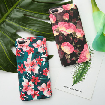 KISSCASE Case For iPhone 7 8 X XR XS Max Flower Patterned Back Cases For iPhone 8 7 6 6S Plus Cover Hard PC Conque Accessories