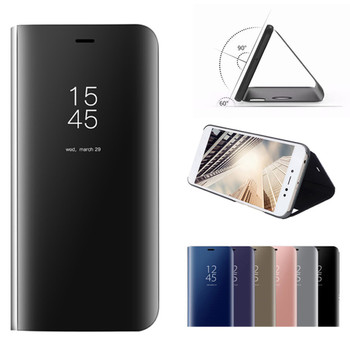 Clear View Mirror Smart Case for Xiaomi mi A1 A2 MIX 2 Cover Case For Xiaomi Redmi 4X 5 Plus Note 3 4 5 4X 5A  Flip Stand Cases