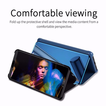 Clear View Mirror Smart Case for Xiaomi mi A1 A2 MIX 2 Cover Case For Xiaomi Redmi 4X 5 Plus Note 3 4 5 4X 5A  Flip Stand Cases