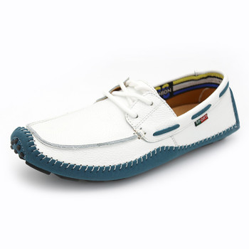 Big Size High Quality Genuine Leather Men Shoes Soft Moccasins Fashion Brand Men Flats Comfy Casual Driving Boat38-47