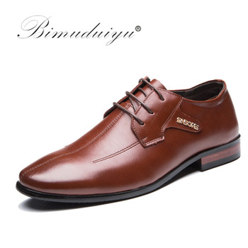 Men's Dress Shoes Imported Business Formal Shoes High Quality Leather Shoes Men Lace-Up Luxury Wedding Oxford Shoes
