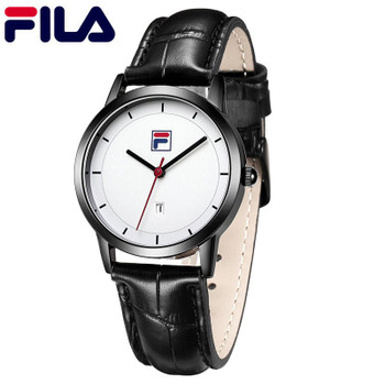 Fila Men Women Watch Couple Quartz Wristwatch High Quality Luxury Top Italy Brand Fashion Casual Auto Date Leather Strap 618