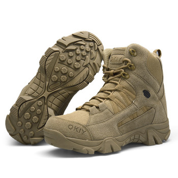 Winter Fashion Military Boots Men's Comfortable Ankle Boots Men Work Shoes Army Desert Combat Boots Men Snow Footwear