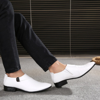 VIVODSICCO New Business White Men Dress Shoes Fashion Style Man Leather Shoes Social Sapato Male Oxfords Flats Wedding Shoe