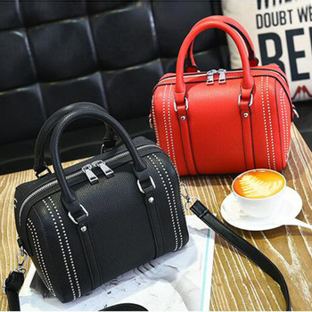 Rivet Women's Handbag Brand Bucket Bag Luxury Shoulder Bags Women Bags Designer Fashion Ladies Messenger Bolsa Feminina 2018