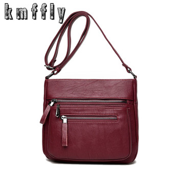 KMFFLY 2018 Fashion Women Bag Genuine Leather Luxury Brand Women Messenger Bags Ladies Handbags Woman Leather Handbags Sac