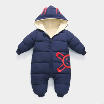 Baby Rompers Winter Jackets for Baby Girls Clothing Spring Autumn Coats Rabbit Ear Style Overalls For Baby Boys Newborn Clothes