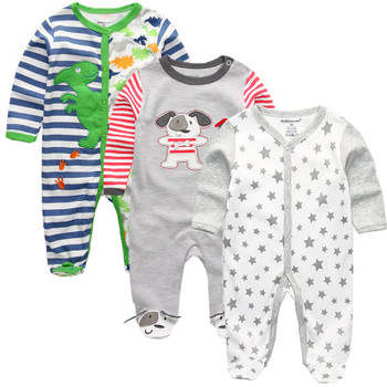 Newborn winter clothes 2/3pcs baby boys girls rompers pattern long Sleeve clothing roupas infantis menino Overalls custome