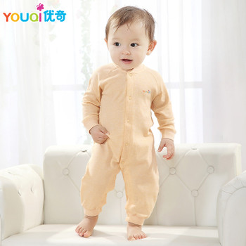 YOUQI Colored Cotton Baby Rompers Baby Boy Clothes 3 6 Months Autumn Toddler Infant Jumpsuit Clothing Spring Baby Girl Clothes