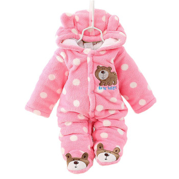 Cotton Baby Rompers Winter Baby Boy Clothes 2017 Baby Girl Clothing Sets Cute Newborn Baby Clothes Roupas Bebe Infant Jumpsuits