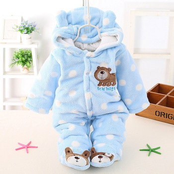 Cotton Baby Rompers Winter Baby Boy Clothes 2017 Baby Girl Clothing Sets Cute Newborn Baby Clothes Roupas Bebe Infant Jumpsuits