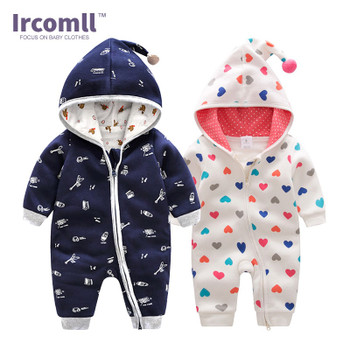 Ircomll Newest Top Quality Baby Clothing Sweatshirts Hooded Cotton Baby Rompers 2018 Spring Lucky Child Baby Costume