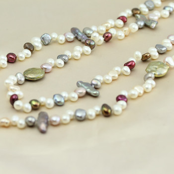 Pearl jewelry,long real natural freshwater pearl necklace wedding women,mother pearl necklace 190cm-200cm girl gifs