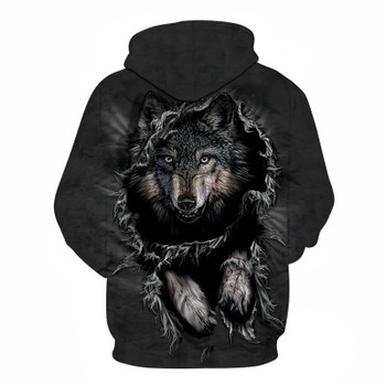  Mountain Wolf Hoodies 3D Men Hoodie Brand Sweatshirt Hooded Pullover Cool Animal Print Tracksuits Unisex 6XL Outwear Boy Jakcet