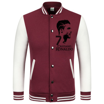 2016 World Cup Cristiano Ronaldo thick velvet baseball uniform men's Jackets camiseta barcelonae 2016 barcelonae kids tracksuit