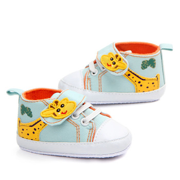 Fashion cute Giraff toddler sneakers baby soft soled prewalker shoes  baby first shoes  newborn cotton canvas shoes 