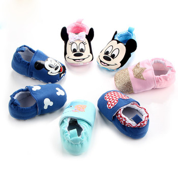 Fashion Cotton Cloth Baby First Walker Cartoon Infant Boy Girls Shoes Bebe Toddler Moccasins Non-slip Soft Bottom Shoes