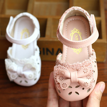 Baby Sandals Girls Baby Summer 0-1-3 Years Non-slip Soft Bottom Girl Princess Shoes Toddler Shoes Bowtie Hollow Out Sandals