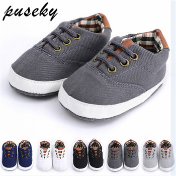 Puseky Baby Shoes 2018 Fashion Toddler Infants Shoes bebek ayakkabi Baby Boys Shoes First Walkers Canvas Sneaker