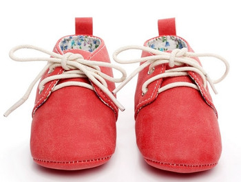 Lace-up solid PU leather Baby Moccasins oxford Shoes Newborn toddler Anti-slip shoes first walkers soft soled baby booties