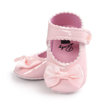 Autumn Infant Baby Soft Sole PU Leather First Walkers Crib Bow Shoes Baby Moccasins Shoes